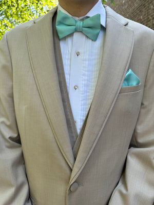 Tan Allure Destination Tuxedo Jacket and Pants by Jean Yves Jean Yves 