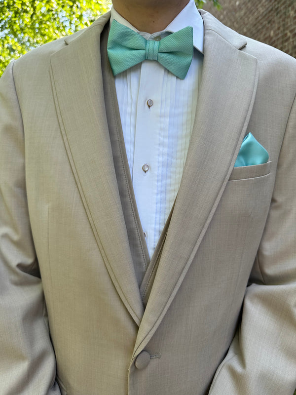 Tan Allure Destination Tuxedo Jacket and Pants by Jean Yves