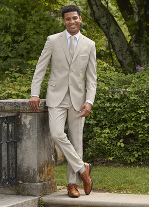 Tan Ike Behar 'Dominic' Slim Fit Suit Jacket and Pants Ike Behar 