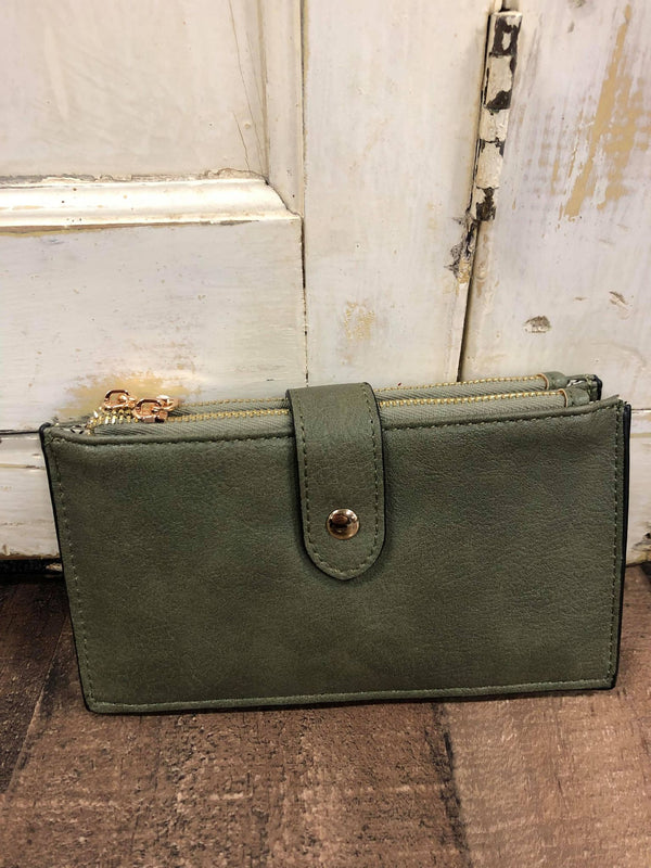 Taylor Snap Wallet - Olive