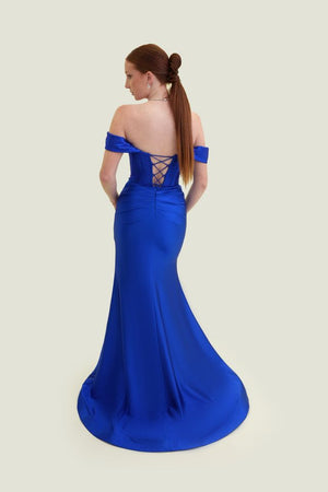 VOGUE Prom 7852 Corset Style Off Shoulder Fitted Dress Vogue Prom 