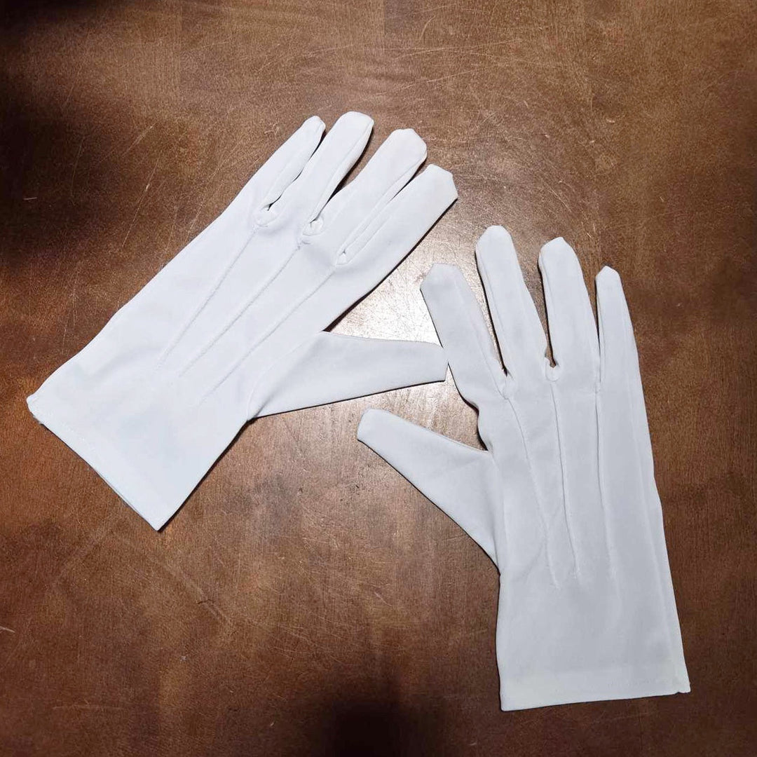 Men's White Gloves Not specified 