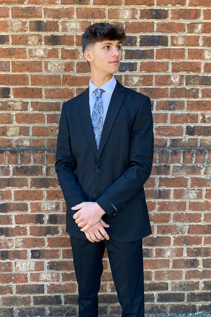 Black ZeGarie Slim Fit Blazer Separates ZeGarie 