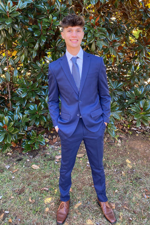 Navy ZeGarie Slim Fit Blazer Separates ZeGarie 