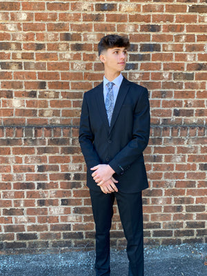 Black ZeGarie Slim Fit Blazer Separates ZeGarie 