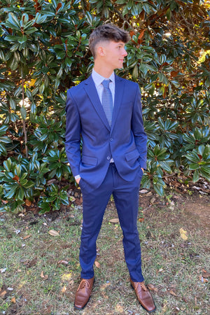 Navy ZeGarie Slim Fit Blazer Separates ZeGarie 