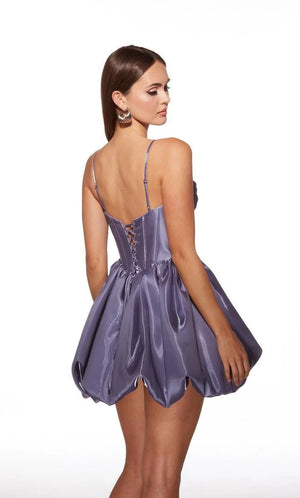 ALYCE Paris 30012 Purple Haze Bubble A-Line Cocktail Dress - Formalwear Outlet