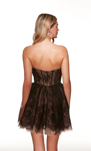 ALYCE Paris 30041 Chantilly Lace Sweetheart Cocktail Dress - Formalwear Outlet
