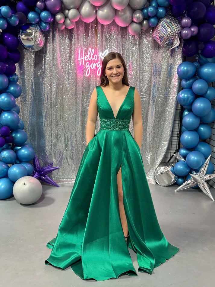 ALYCE Paris 1750 Emerald Green A-Line Dress