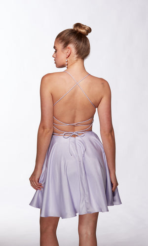 ALYCE Paris 30018 Satin A-Line Cocktail Dress Alyce Paris 