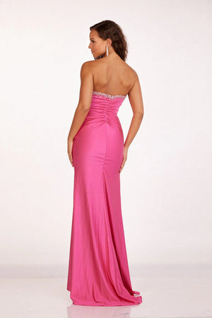 Lucci Lu 90258 Green Sweetheart Fitted Jersey Dress Lucci Lu 