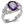 Amethyst Oval CZ Stainless Ring Fashion Jewelry 