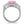 Rose Pink Cubic Zirconia Stainless Steel Ring Fashion Jewelry 