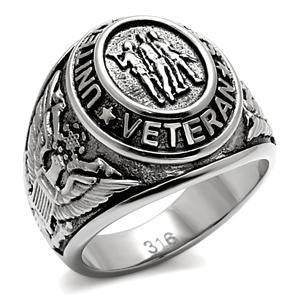 United States Veteran Stainless Steel Ring Fashion Jewelry 