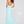 Colette 12234 Aqua Sequin Halter Fitted Dress with Slit