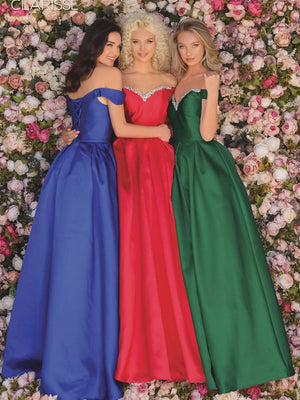 CLARISSE 8057 Off the Shoulder A-Line Dress Clarisse 