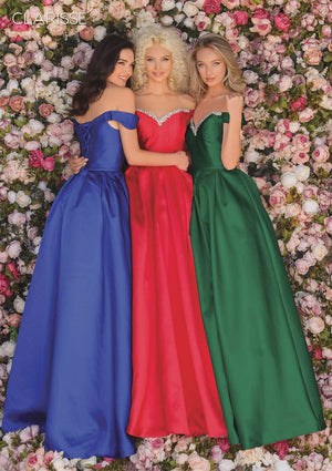 CLARISSE 8057 Off the Shoulder A-Line Dress Clarisse 