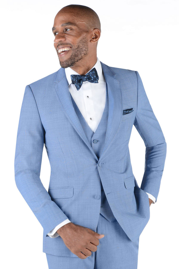 Cornflower Blue Bartlett Slim Fit Suit by Allure Men Allure Men 