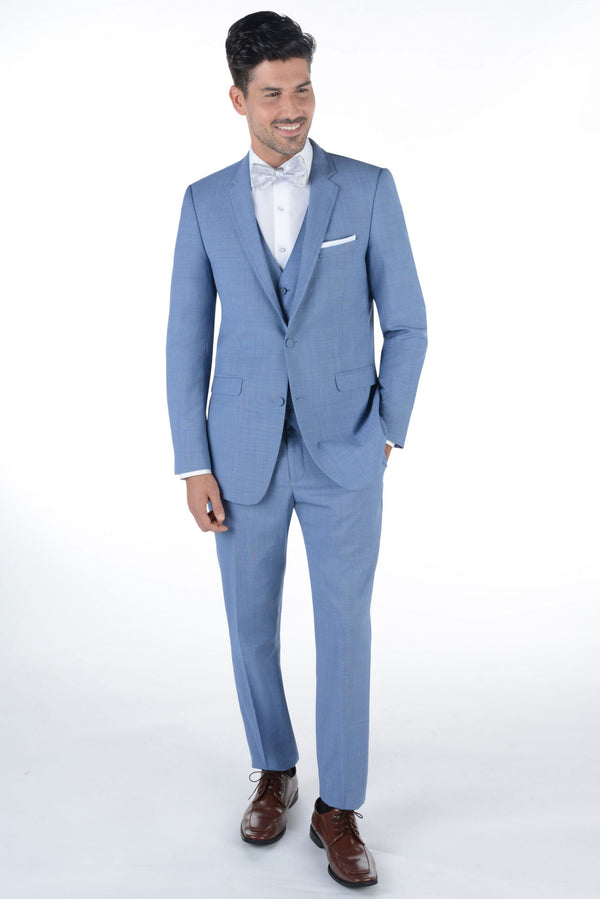 Cornflower Blue Bartlett Slim Fit Suit by Allure Men Allure Men 