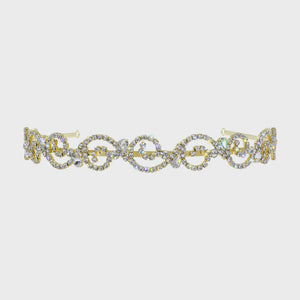 Romance in the Hair Rhinestone Headband Rhinestone Jewelry 