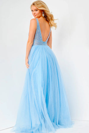 JVN by Jovani 05818 Tulle A-Line Dress JVN by Jovani 