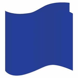 New Royal Blue Poly Satin Pocket Square - Formalwear Outlet