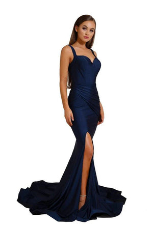 Portia & Scarlett PS6339 Sweetheart Lycra Fitted Dress Portia & Scarlett 