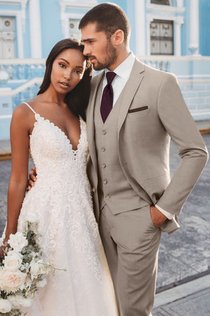 Sand Vest matches Brunswick Suit by Allure Men Allure Men 