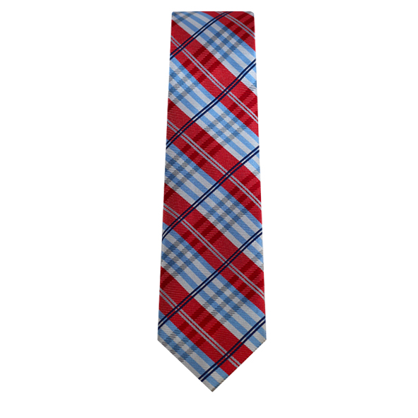 New Plaid Design Slim Necktie - 4 colors