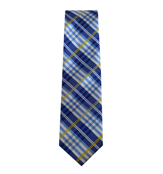 New Plaid Design Slim Necktie - 4 colors