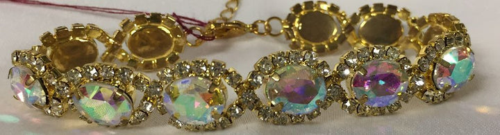 Gold AB Crystal Bracelet