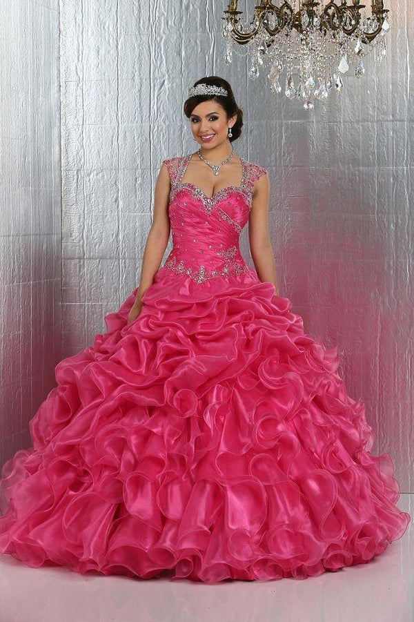 Da Vinci Quinceañera Dress 80283 Turquoise - Size 8