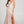 Ellie Wilde 120031 Petal Pink Liquid Lame Fit-n-Flare Dress with Slit