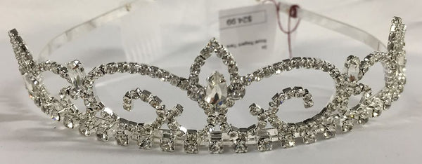 Royal Regent Silver Rhinestone 1" Tiara