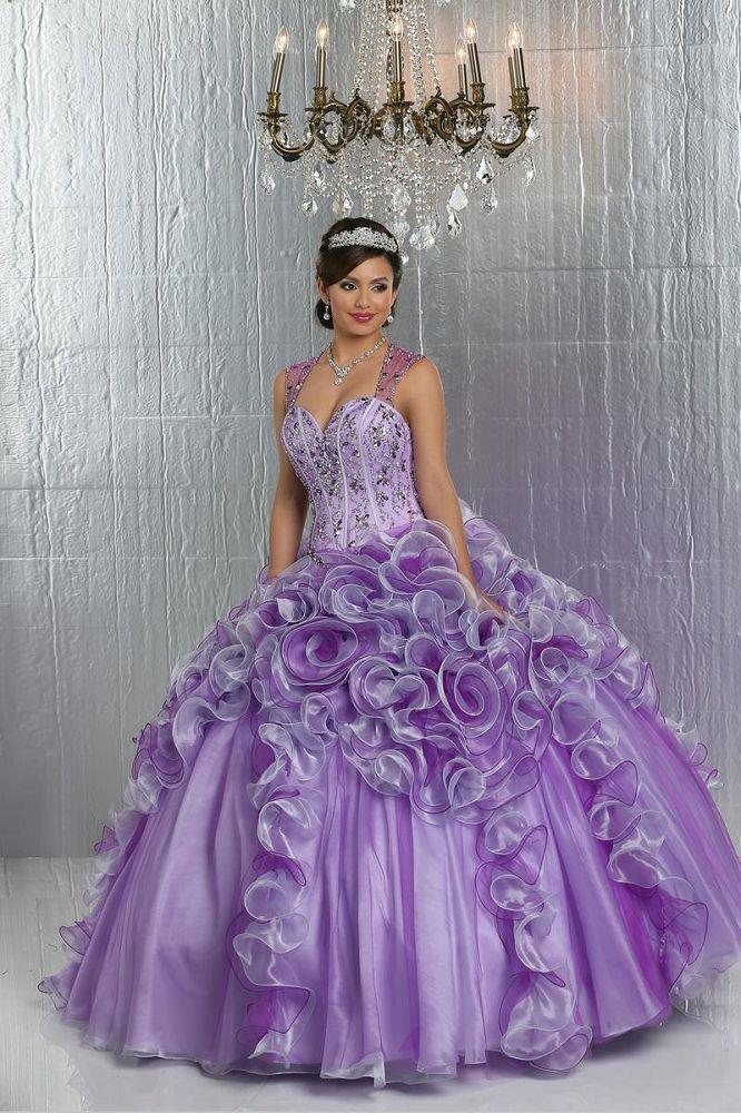 Da Vinci Quinceañera Dress 80276 Lilac Purple - Size 4