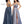 ENVIOUS Couture 1729 Steel Blue Shimmer Dress with Slit