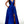 ALYCE PARIS 1704 Royal Blue V-Neck A-Line Dress with Slit