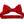 New Red Satin Pretied Bow Tie (Back)