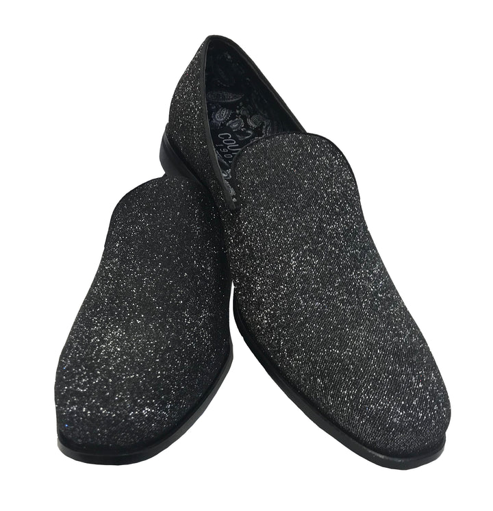 New Charcoal Grey Sparkle Shoes