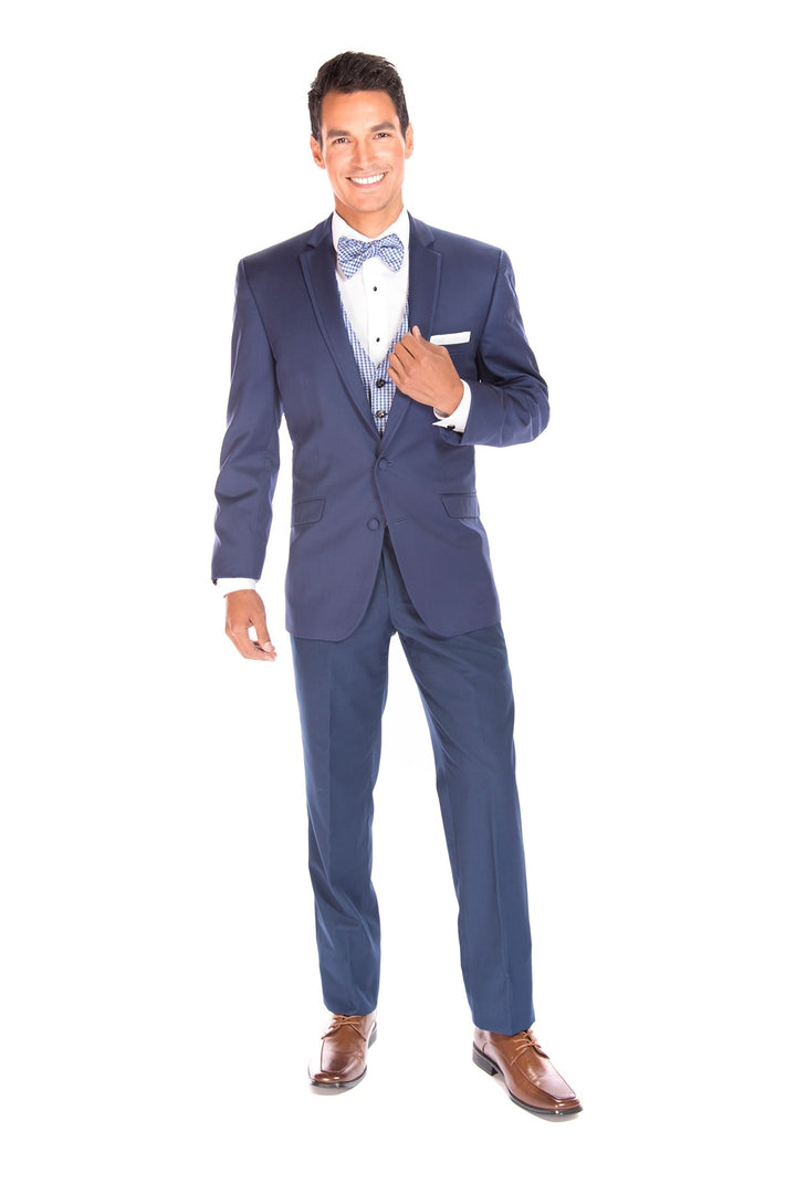 Super Blue Moda Modern Fit Suit by Jean Yves
