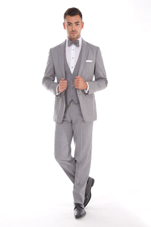 Heather Gray Grey Allure Light Grey Tuxedo / Suit