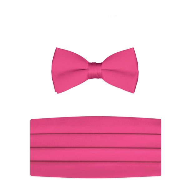 New Satin Bow Tie & Cummerbund Sets - Choose from 15 Colors