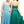 JVN by Jovani 98107 Blue Sweetheart Beaded Belt Chiffon A-Line Dress - Size 4