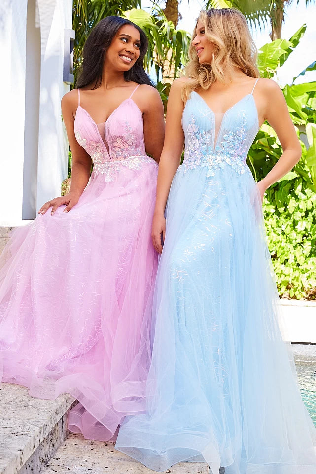 Baby blue and pink dress sales