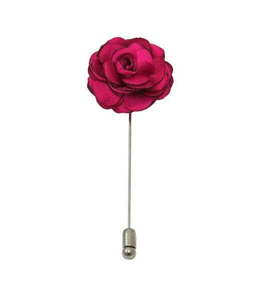 Fuchsia Bow Tie, Pocket Square & Lapel Pin Set