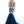Rachel Allan 7001 Navy Embroidered Floral Mermaid Dress