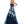 Rachel Allan 7063 Navy Floral Embroidered A-Line Dress - Size 6