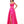 Rachel Allan 7185 Fuchsia 2 Piece Satin Dress with Slit