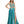 Rachel Allan 7209 Teal Shimmer 2 Piece A-Line Dress with Slit