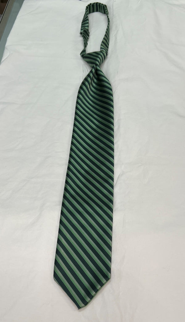 Men's Reflections Stripe Pre-tied Long Tie - 19 Colors